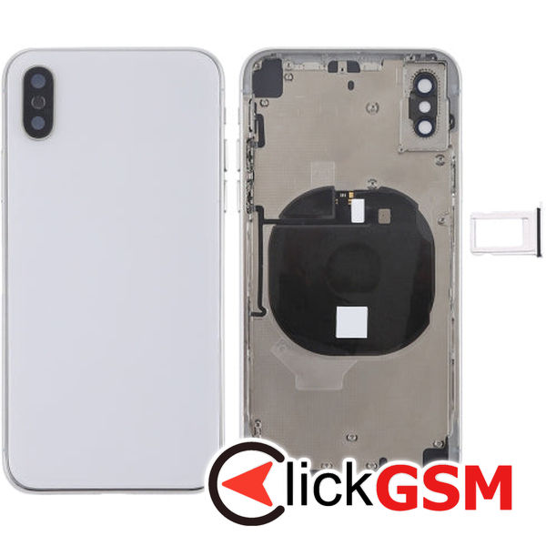 Piesa Piesa Carcasa Cu Capac Spate White Apple Iphone X 4fww