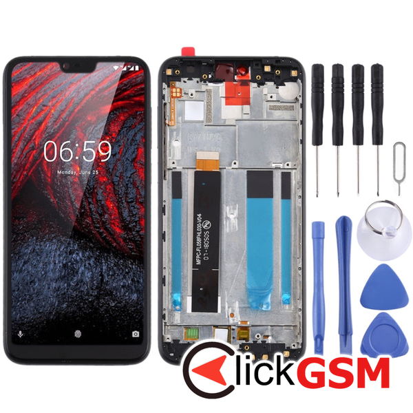 Piesa Piesa Display Black Nokia X6 49ko