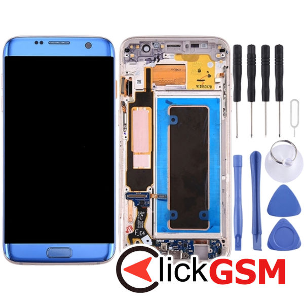 Piesa Display Cu Modul Incarcare Blue Samsung Galaxy S7 Edge 4ojq