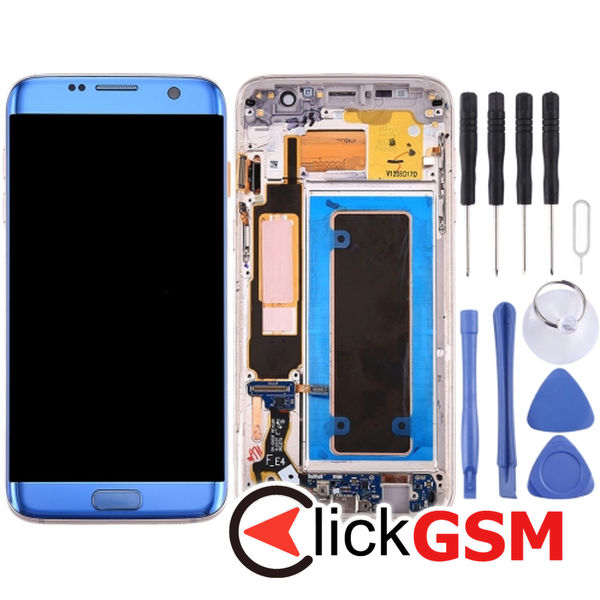 Piesa Display Cu Modul Incarcare Blue Samsung Galaxy S7 Edge 4ojs