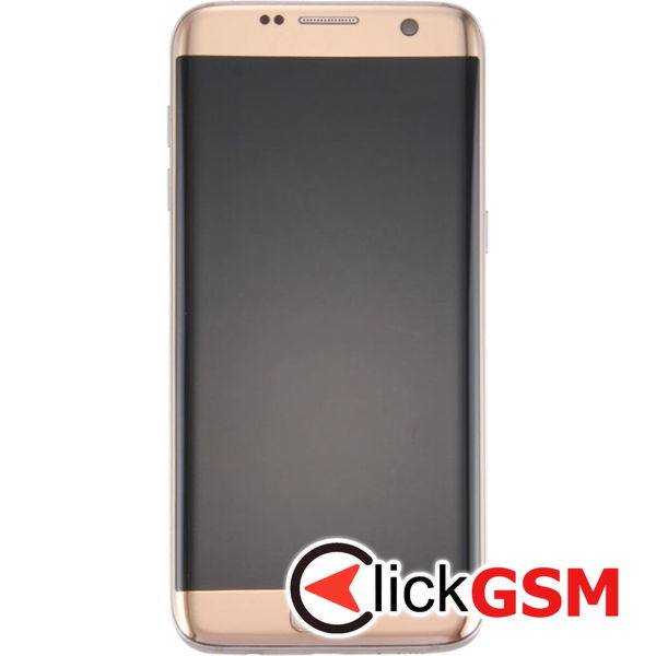 Piesa Display Cu Rama Si Modul Incarcare Gold Samsung Galaxy S7 Edge 4emo