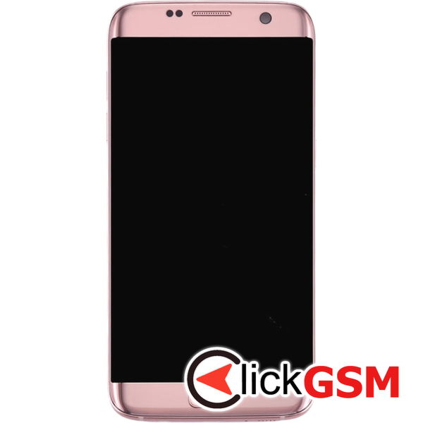 Piesa Display Cu Rama Si Modul Incarcare Pink Samsung Galaxy S7 Edge 4ej3