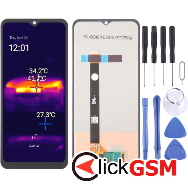 Piesa Display Cu Touchscreen Agm G2 Pro 2tkg