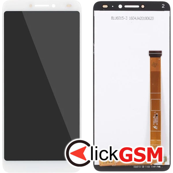 Piesa Piesa Display Cu Touchscreen Alb Alcatel 3v 4qf8