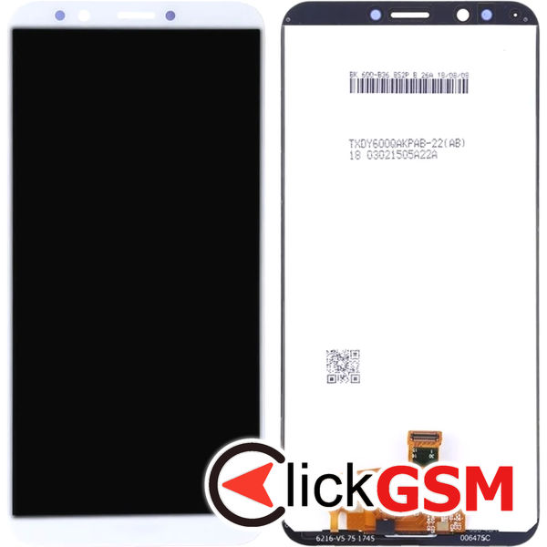 Piesa Display Cu Touchscreen Alb Huawei Y7 4sdx