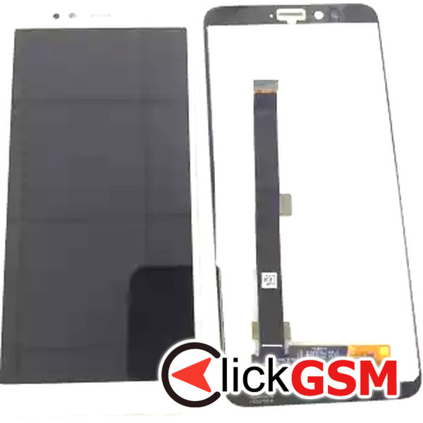 Piesa Display Cu Touchscreen Alb Lenovo S5 Elt