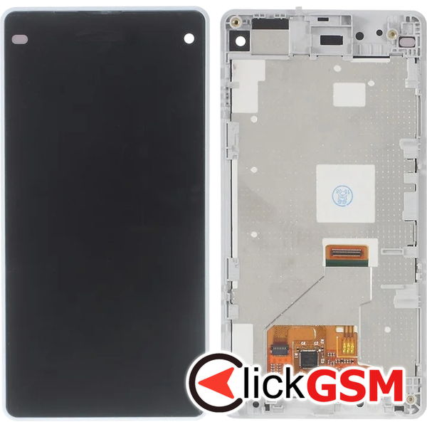 Piesa Piesa Display Cu Touchscreen Alb Sony Xperia Z1 Compact 4udc