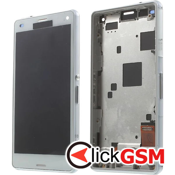 Piesa Piesa Display Cu Touchscreen Alb Sony Xperia Z3 Compact 4v83