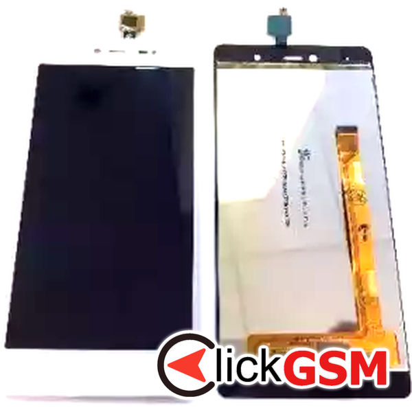 Piesa Display Cu Touchscreen Alb Wiko Fever 4g 374s