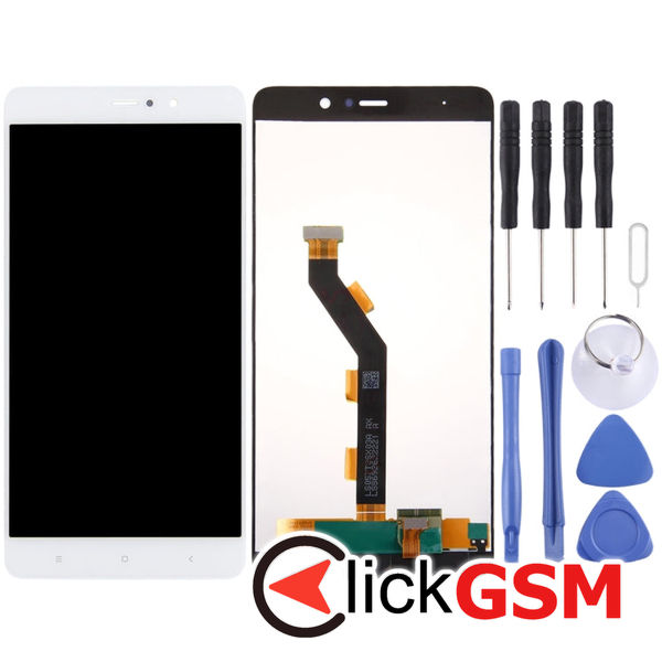 Piesa Display Cu Touchscreen Alb Xiaomi Mi 5s Plus 2628