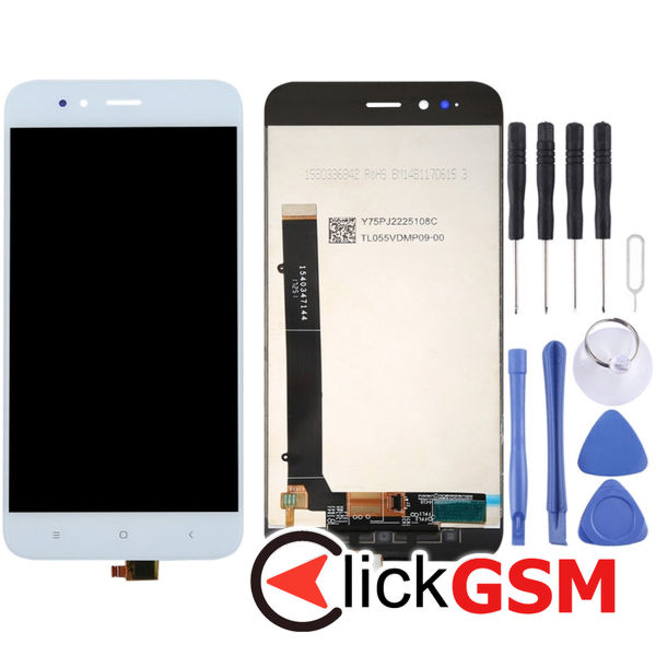 Piesa Display Cu Touchscreen Alb Xiaomi Mi 5x 262a