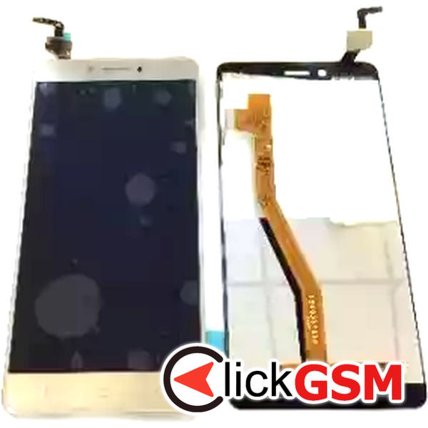 Piesa Piesa Display Cu Touchscreen Auriu Lenovo K6 Note Fd1