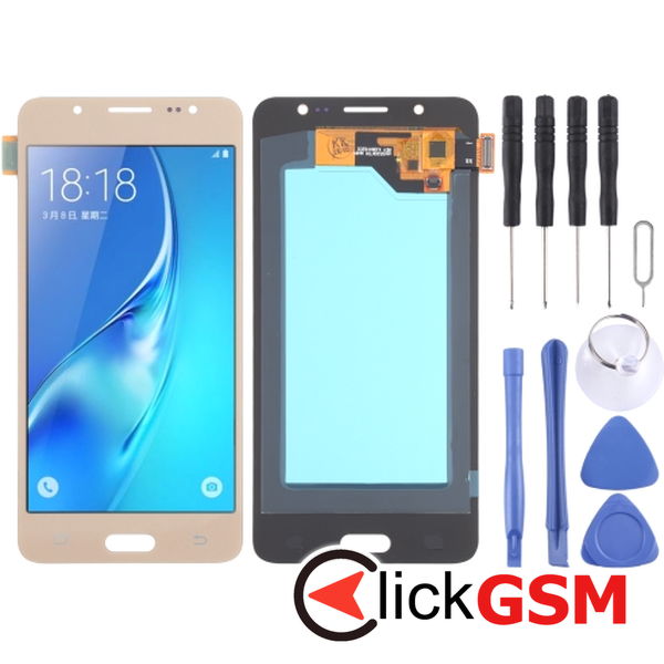 Piesa Piesa Display Cu Touchscreen Auriu Samsung Galaxy J5 2016 4f1i