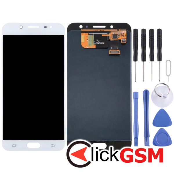 Piesa Display Cu Touchscreen Black Samsung Galaxy C8 4elg