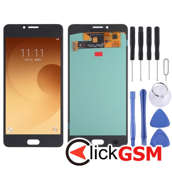 Piesa Piesa Display Cu Touchscreen Black Samsung Galaxy C9 Pro 4f0z