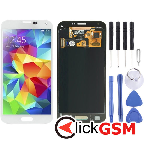 Piesa Display Cu Touchscreen Black Samsung Galaxy S5 Mini 4eq9