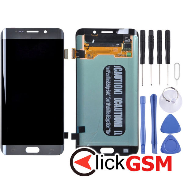 Piesa Display Cu Touchscreen Black Samsung Galaxy S6 Edge.plus 4eob