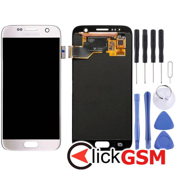 Piesa Piesa Display Cu Touchscreen Black Samsung Galaxy S7 4el5