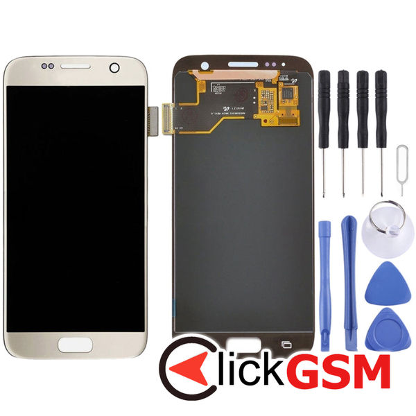 Piesa Piesa Display Cu Touchscreen Black Samsung Galaxy S7 4el6