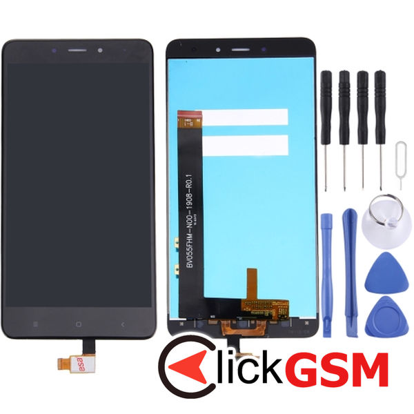 Piesa Piesa Display Cu Touchscreen Black Xiaomi Redmi Note 4 25kv