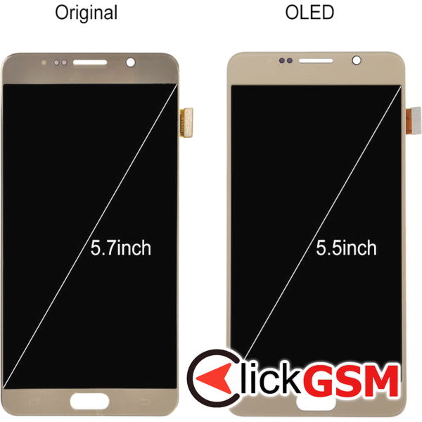 Piesa Piesa Display Cu Touchscreen Blue Samsung Galaxy Note5 4eoi