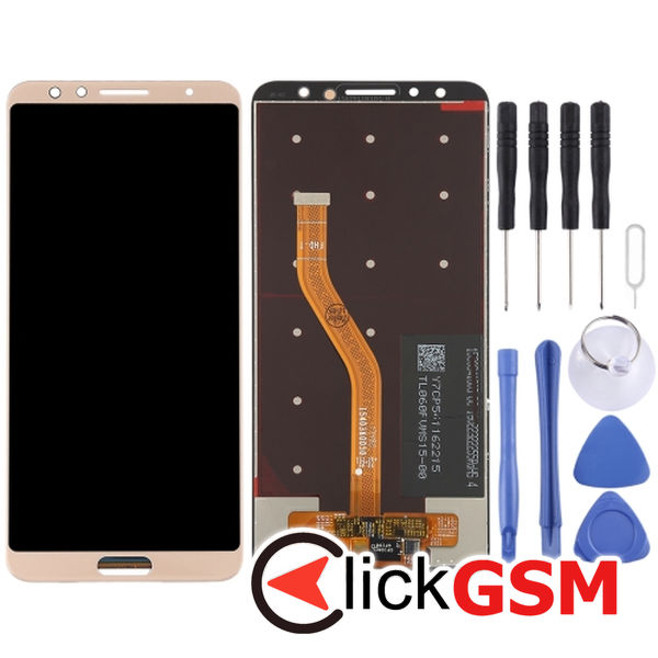 Piesa Piesa Display Cu Touchscreen Gold Huawei Nova 2s 4nds