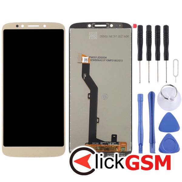 Piesa Display Cu Touchscreen Gold Motorola Moto E5 22ux