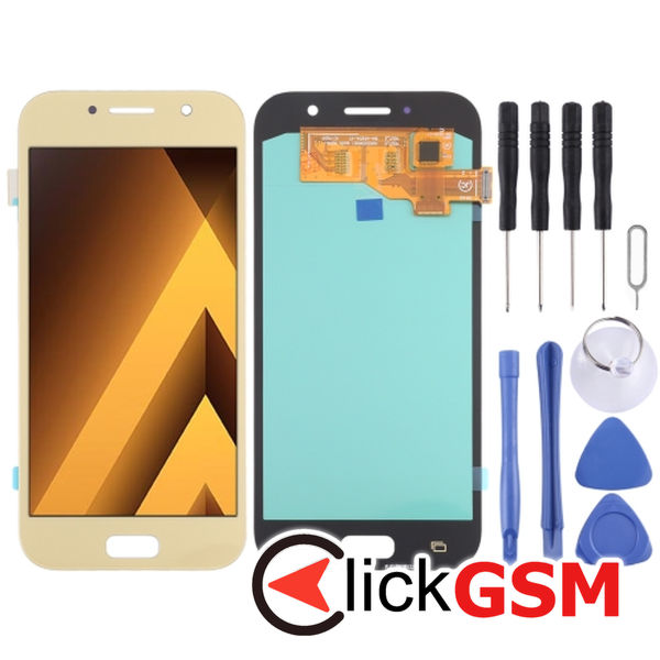 Piesa Piesa Display Cu Touchscreen Gold Samsung Galaxy A5 2017 4f10