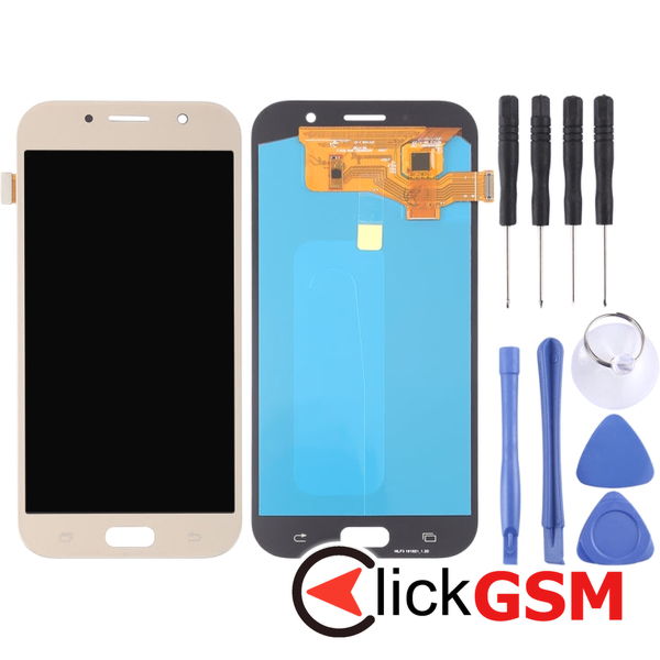 Piesa Piesa Display Cu Touchscreen Gold Samsung Galaxy A7 2017 4ev7