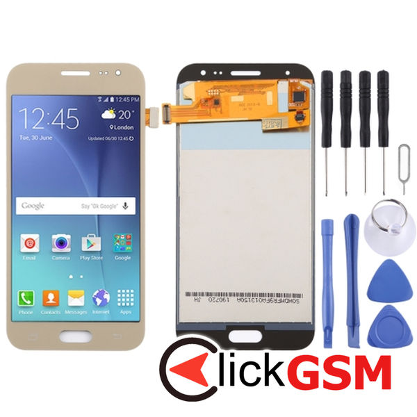 Piesa Display Cu Touchscreen Gold Samsung Galaxy J2 4f0s