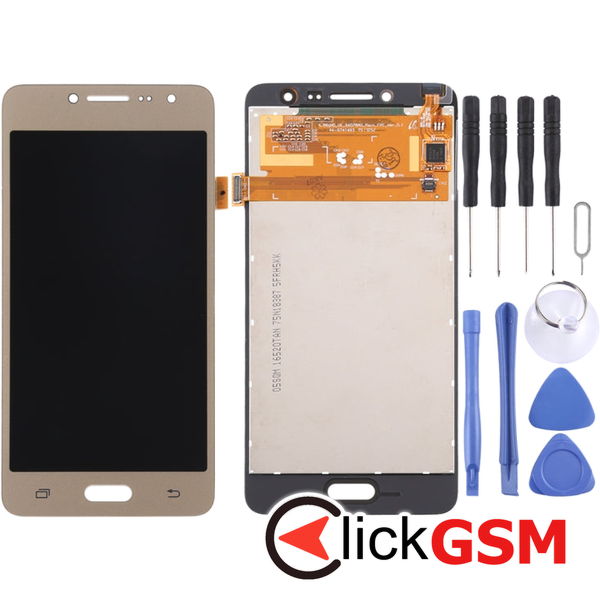 Piesa Display Cu Touchscreen Gold Samsung Galaxy J2 Prime 4eu9