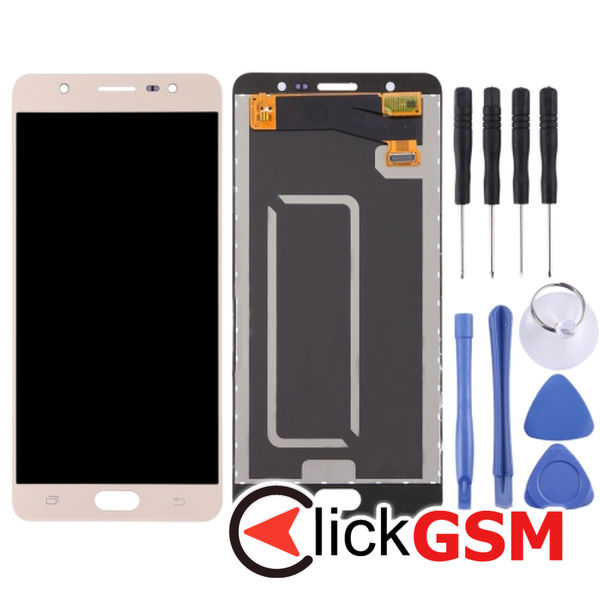 Piesa Display Cu Touchscreen Gold Samsung Galaxy J7 Max 4epu