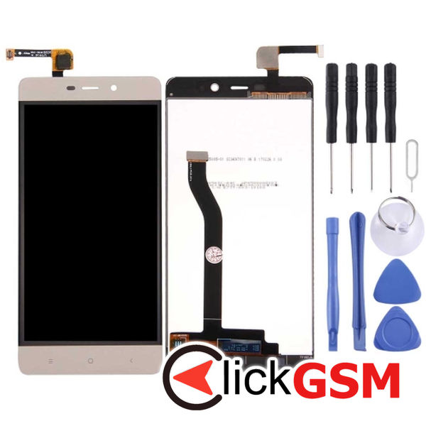 Piesa Display Cu Touchscreen Gold Xiaomi Redmi 4 Prime 4p57