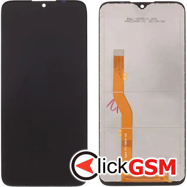 Piesa Piesa Display Cu Touchscreen Negru Alcatel 1 Se 2020 4qf4