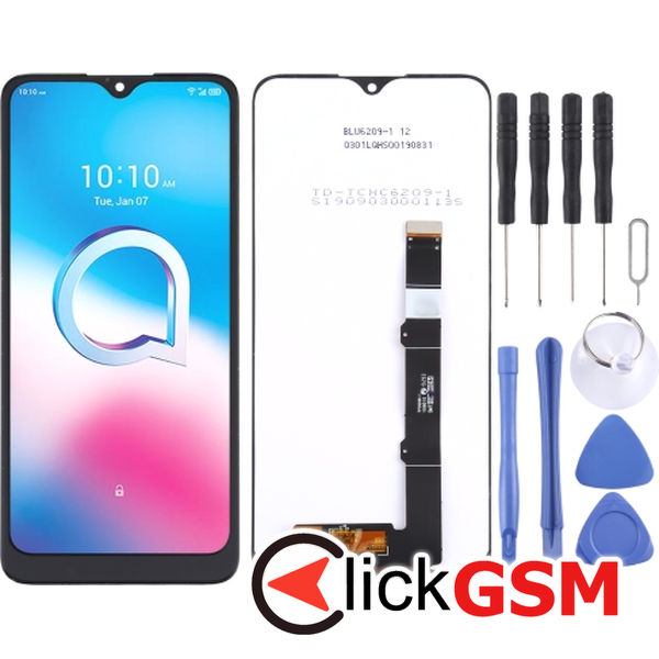 Piesa Piesa Display Cu Touchscreen Negru Alcatel 1s 2020 24d9