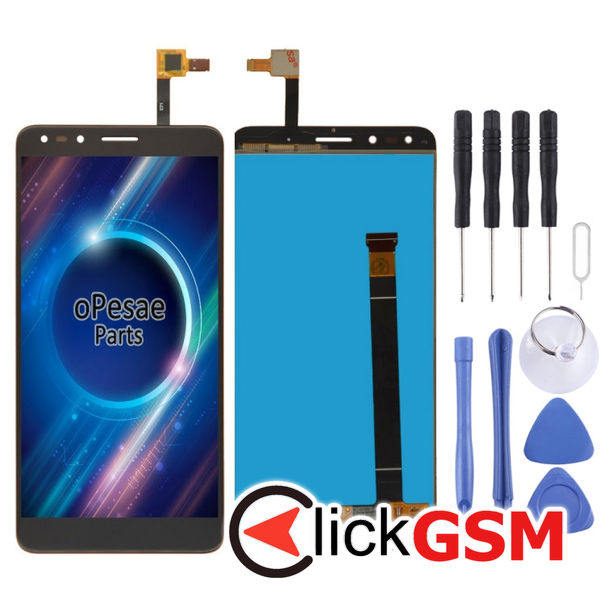 Piesa Piesa Display Cu Touchscreen Negru Alcatel Pop 4 Xl 24if