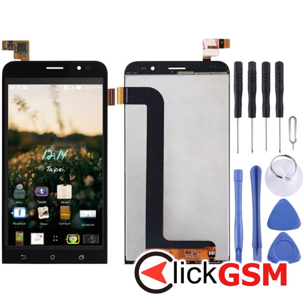 Piesa Display Cu Touchscreen Negru Asus Zenfone Go 25be