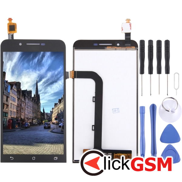 Piesa Display Cu Touchscreen Negru Asus Zenfone Go 25dp