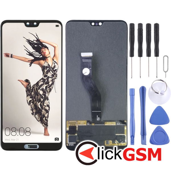 Piesa Piesa Display Cu Touchscreen Negru Huawei P20 Pro 2f84