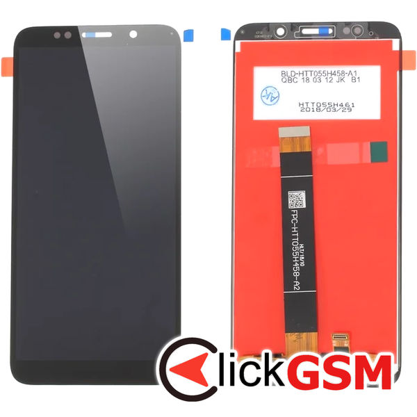 Piesa Piesa Display Cu Touchscreen Negru Huawei Y5 Prime 2018 4sby