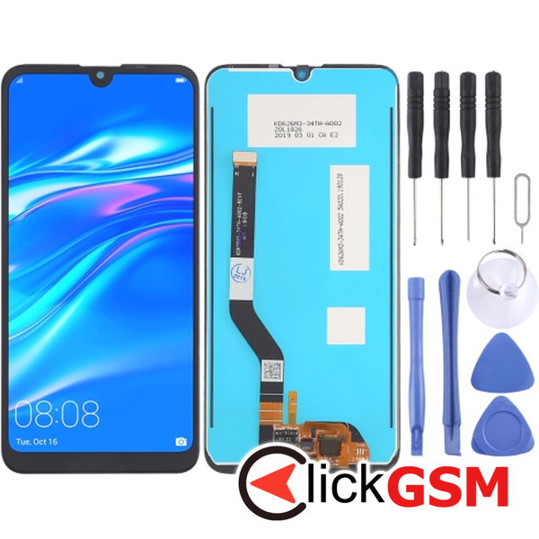 Piesa Display Cu Touchscreen Negru Huawei Y7 2019 23px