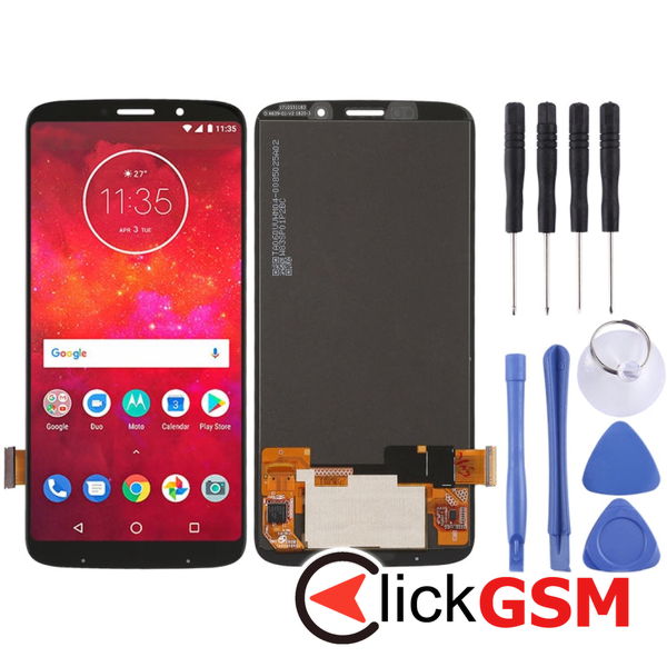 Piesa Display Cu Touchscreen Negru Motorola Moto Z3 Play 22mm