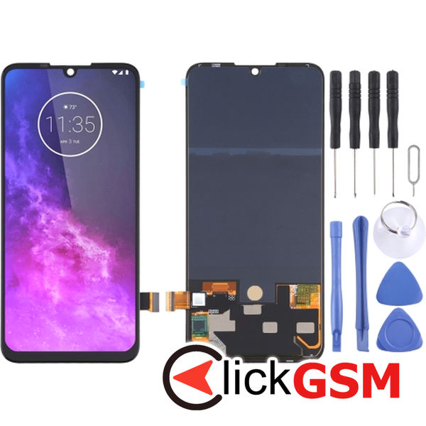 Piesa Piesa Display Cu Touchscreen Negru Motorola One Zoom 22sg