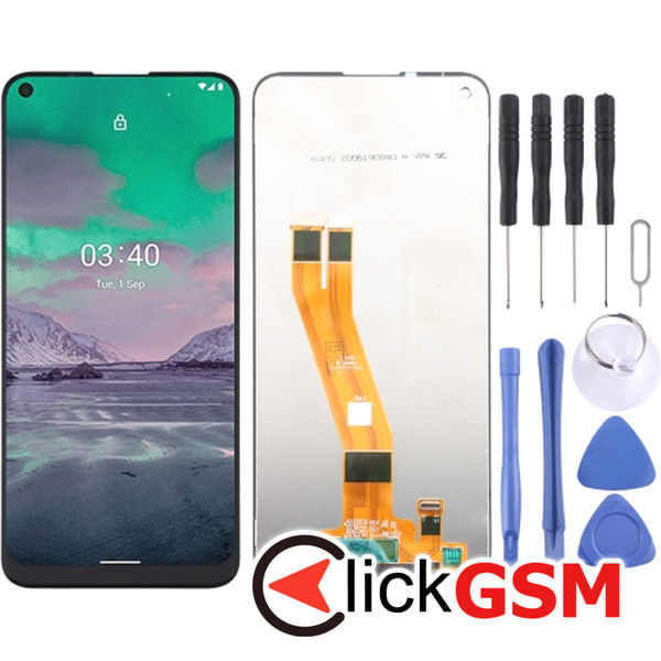 Piesa Piesa Display Cu Touchscreen Negru Nokia 3.4 49g1