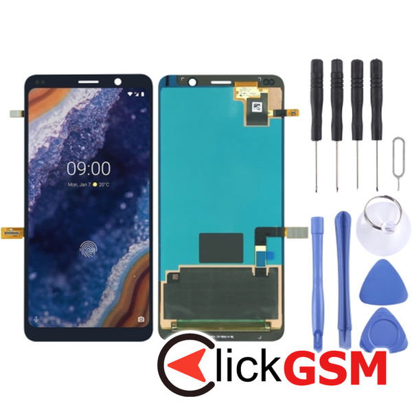 Piesa Piesa Display Cu Touchscreen Negru Nokia 9 Pureview 49hd