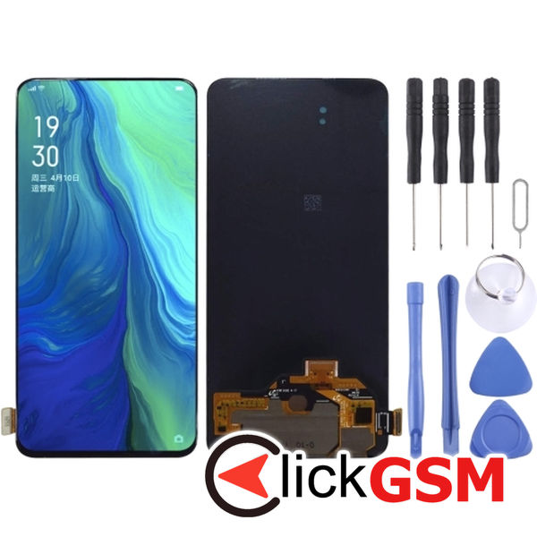 Piesa Display Cu Touchscreen Negru Oppo Reno 10x Zoom 1xqr