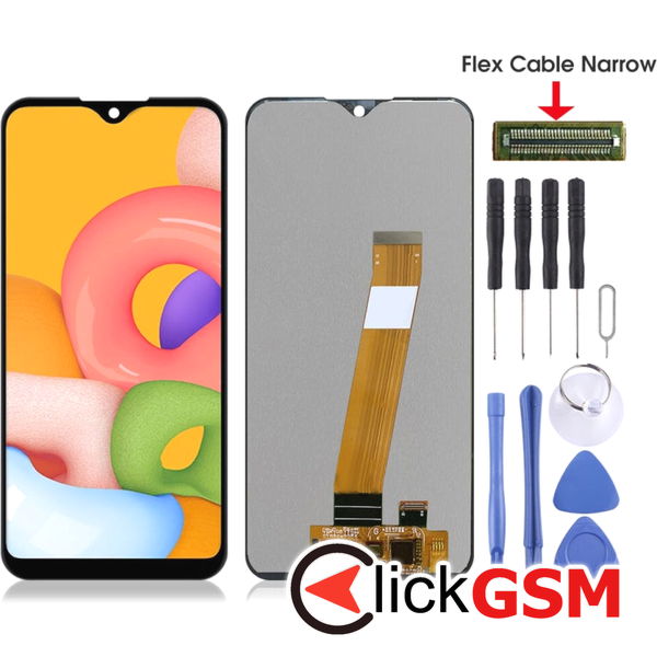 Piesa Display Cu Touchscreen Negru Samsung Galaxy A01 4euq