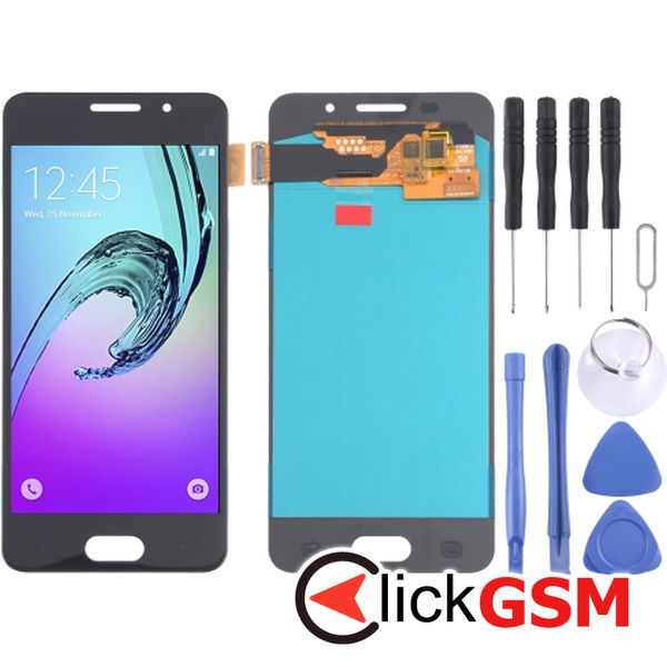 Piesa Display Cu Touchscreen Negru Samsung Galaxy A3 2016 4f1n