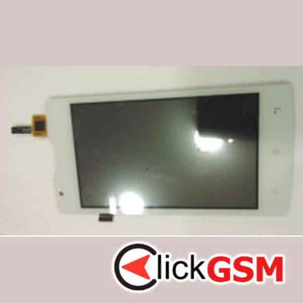 Piesa Display Cu Touchscreen Pentru Lenovo A1000 Alb Bzk