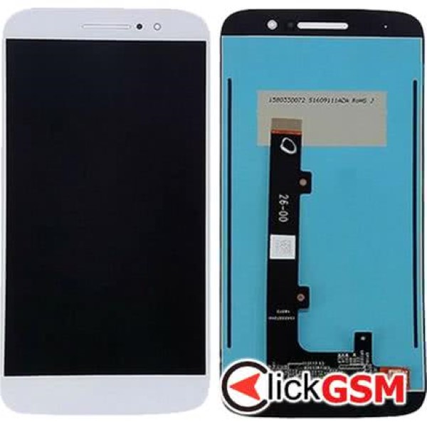 Piesa Display Cu Touchscreen Pentru Motorola Moto M Alb 1ij9